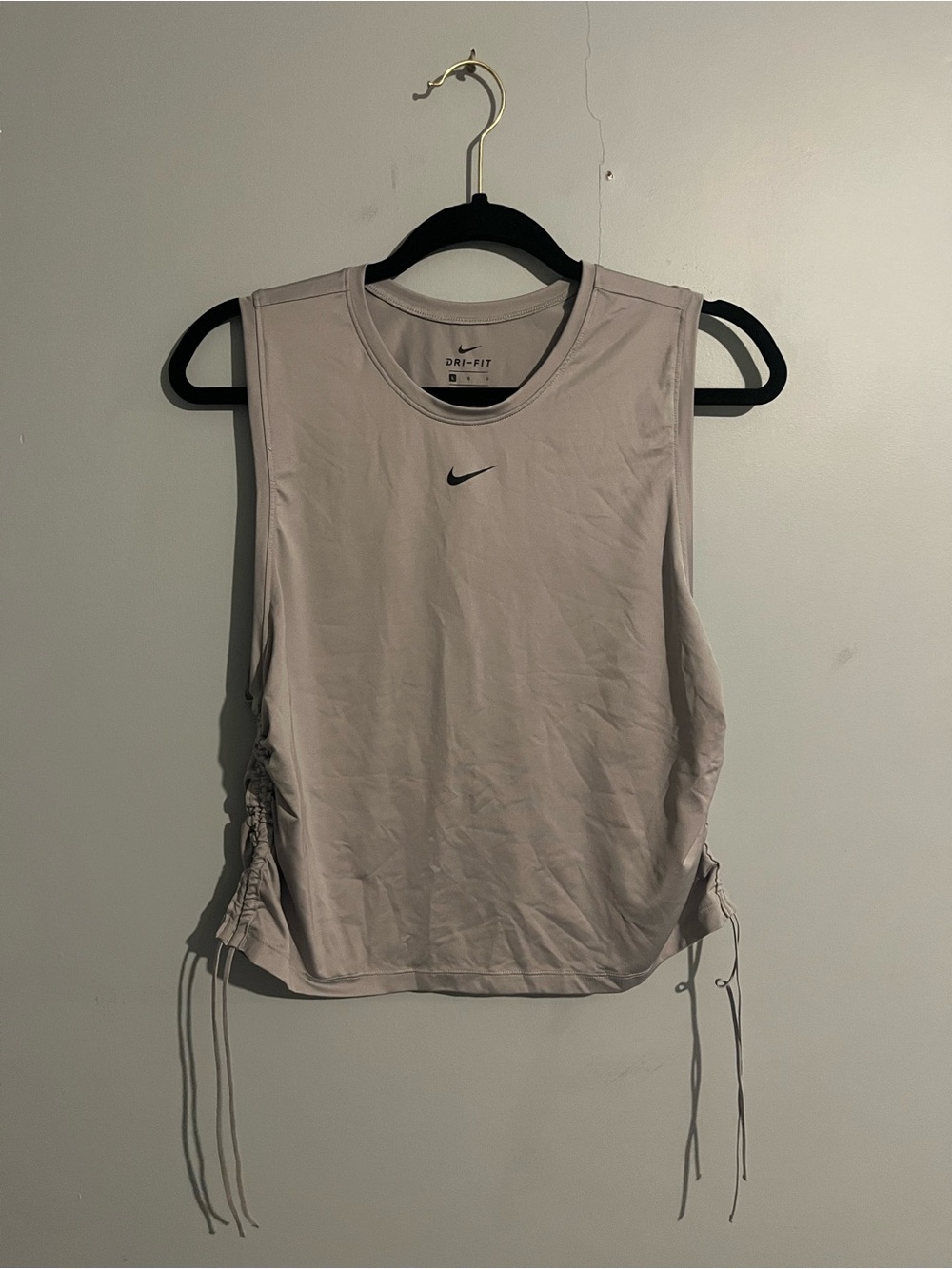 Nike Sleeveless Dri-FIT Tank Top size large workout gym cropped athletic